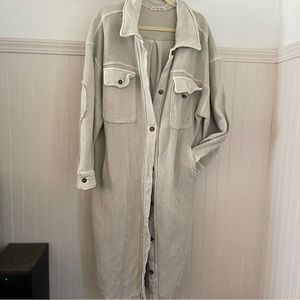 Free People Stone Long Ruby Jacket